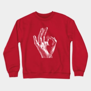 Hand Gesture Crewneck Sweatshirt